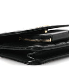 Caviar Quilted Business Affinity Clutch With Chain Black