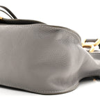 Calfskin Medium Marcie Satchel Cashmere Grey
