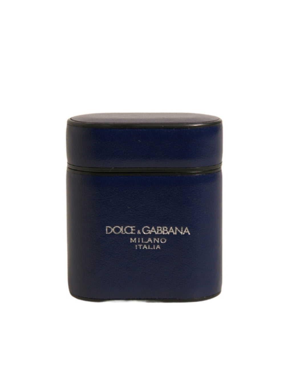 Dolce & Gabbana Leather Logo Print Flip Holder Airpods Case
