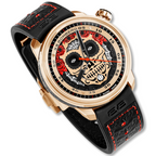 Bomberg Día De Los Muertos Men's Gold Watch