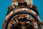 Bomberg Men's Chronograph Watch BOLT-68 Orange Camouflage Limited Edition
