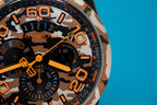 Bomberg Men's Chronograph Watch BOLT-68 Orange Camouflage Limited Edition