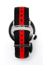 Bomberg Men's Watch BB-01 Black PVD Red