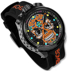 Bomberg Sugar Skull Orange Men's Limited Edition Watch