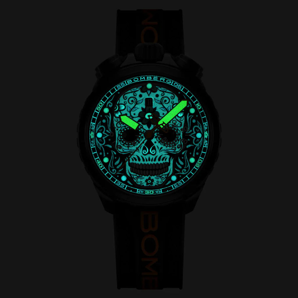 Bomberg Sugar Skull Orange Men's Limited Edition Watch