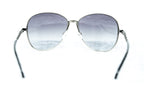 Buddhist Punk Sunglasses Rectangular Antique Silver and Grey