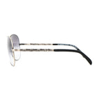 Buddhist Punk Sunglasses Rectangular Antique Silver and Grey
