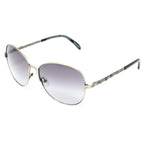 Buddhist Punk Sunglasses Rectangular Antique Silver and Grey
