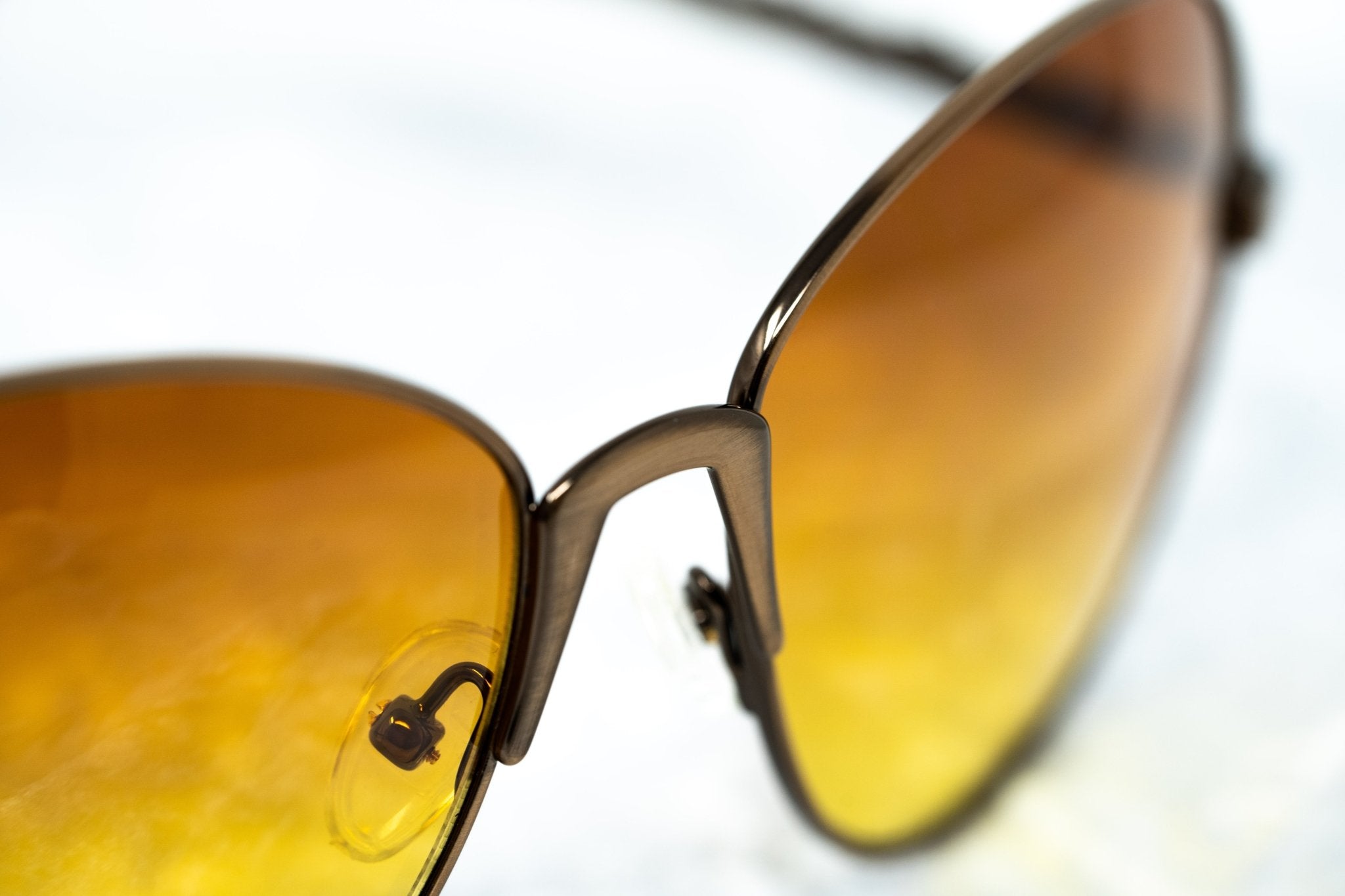 Buddhist Punk Sunglasses Rectangular Gold and Yellow