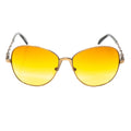 Buddhist Punk Sunglasses Rectangular Gold and Yellow