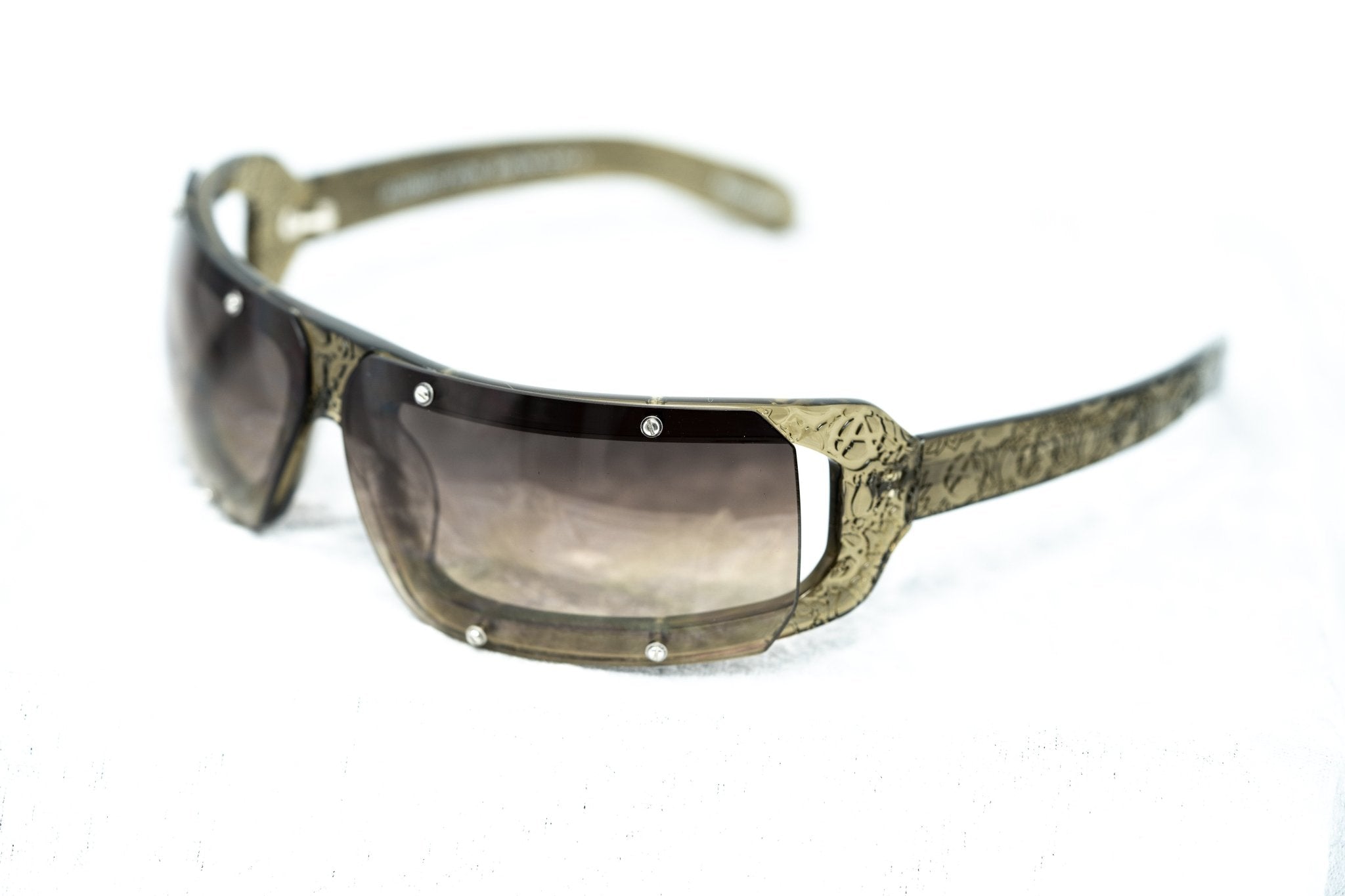 Buddhist Punk Sunglasses Rectangular Khaki and Brown