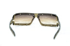 Buddhist Punk Sunglasses Rectangular Khaki and Brown