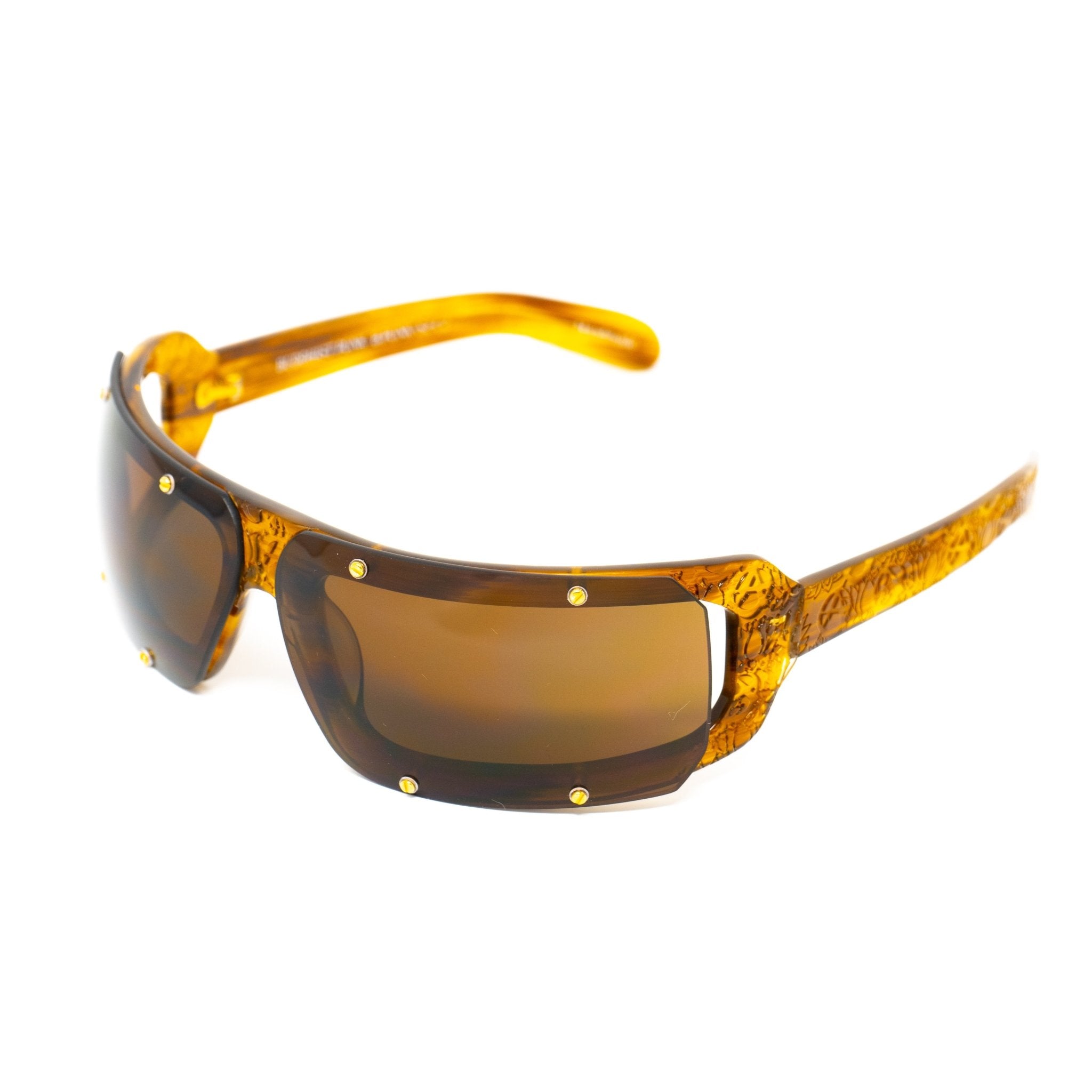 Buddhist Punk Sunglasses Rectangular Tortoise Shell and Brown 6BP2C2TSHELL