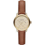 Burberry The Classic Round Ladies Gold Champagne Watch