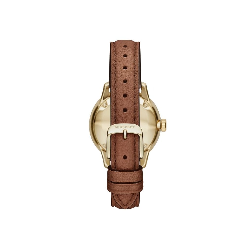Burberry The Classic Round Ladies Gold Champagne Watch