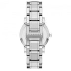 Burberry Ladies Watch 34mm Check Stamped Silver