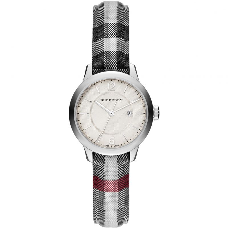 Burberry Ladies Watch The Classic Horseferry 32mm Silver