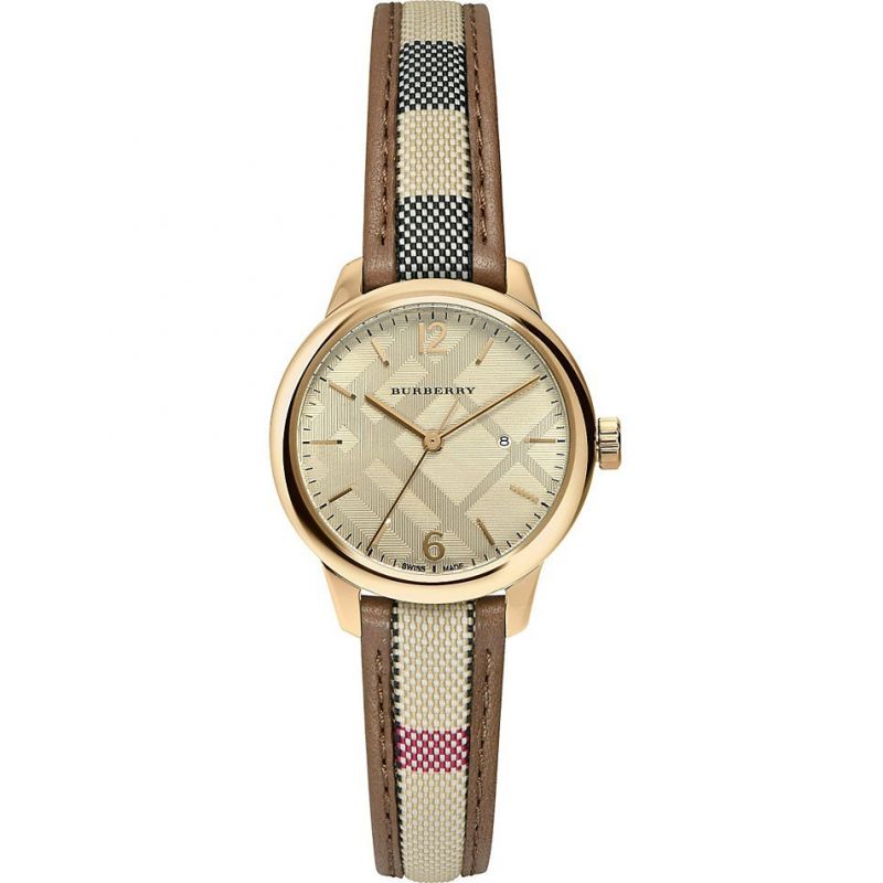 Burberry Ladies Watch The Classic 32mm Yellow Gold