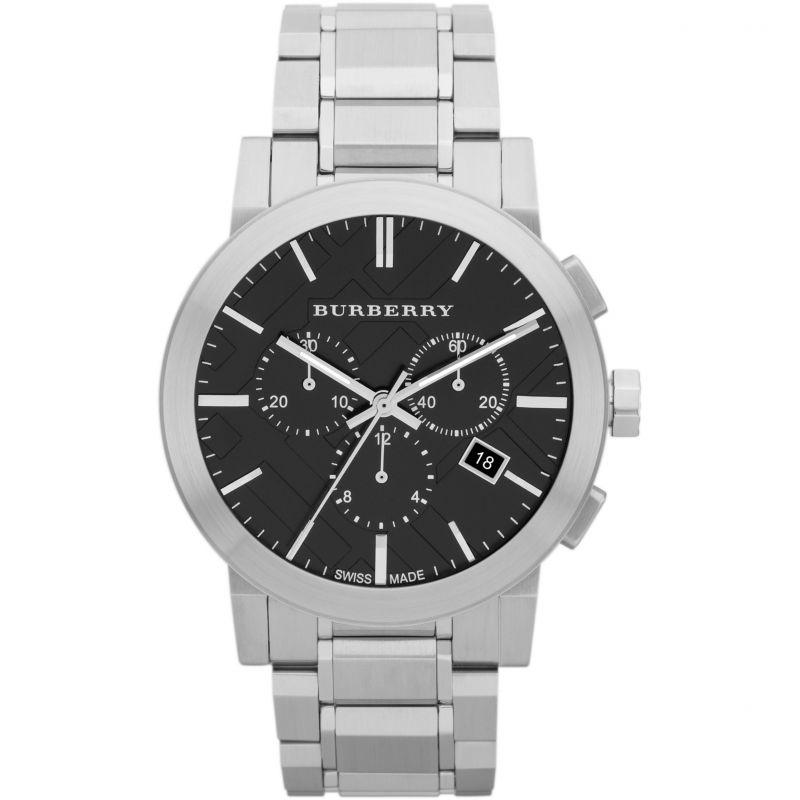Burberry Men's Watch Chronograph The City 42mm Black