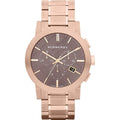Burberry Men's Watch Chronograph The City 42mm Rose Gold