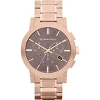 Burberry Men's Watch Chronograph The City 42mm Rose Gold