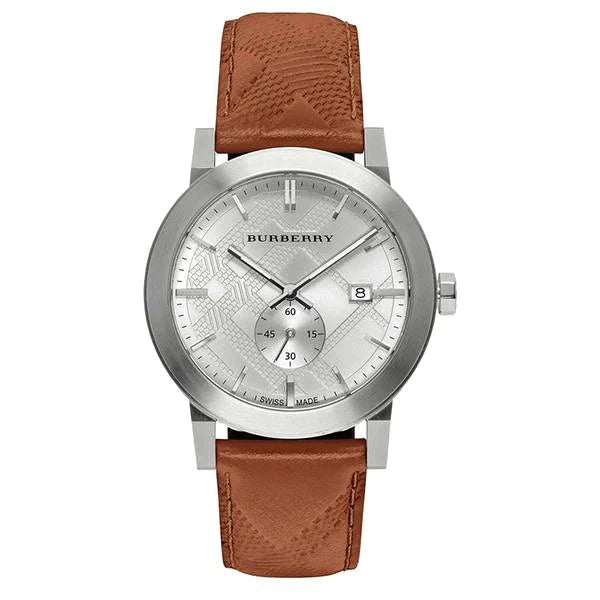 Burberry Men's Watch The City Silver Brown