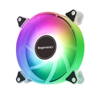 12 RGB Case Fan; 120mm Full Body RGB Color Changing Light Effect; Large 4 Pin Connector Can be Connected in Series; Desktop PC Main Case Cooling Fan