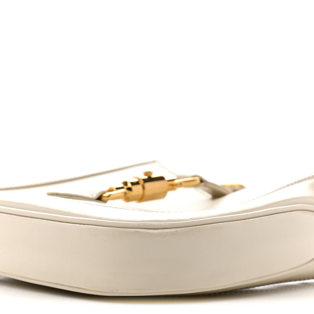 Boarded Dyana Lux Calfskin Mini Jackie 1961 Hobo Mystic White