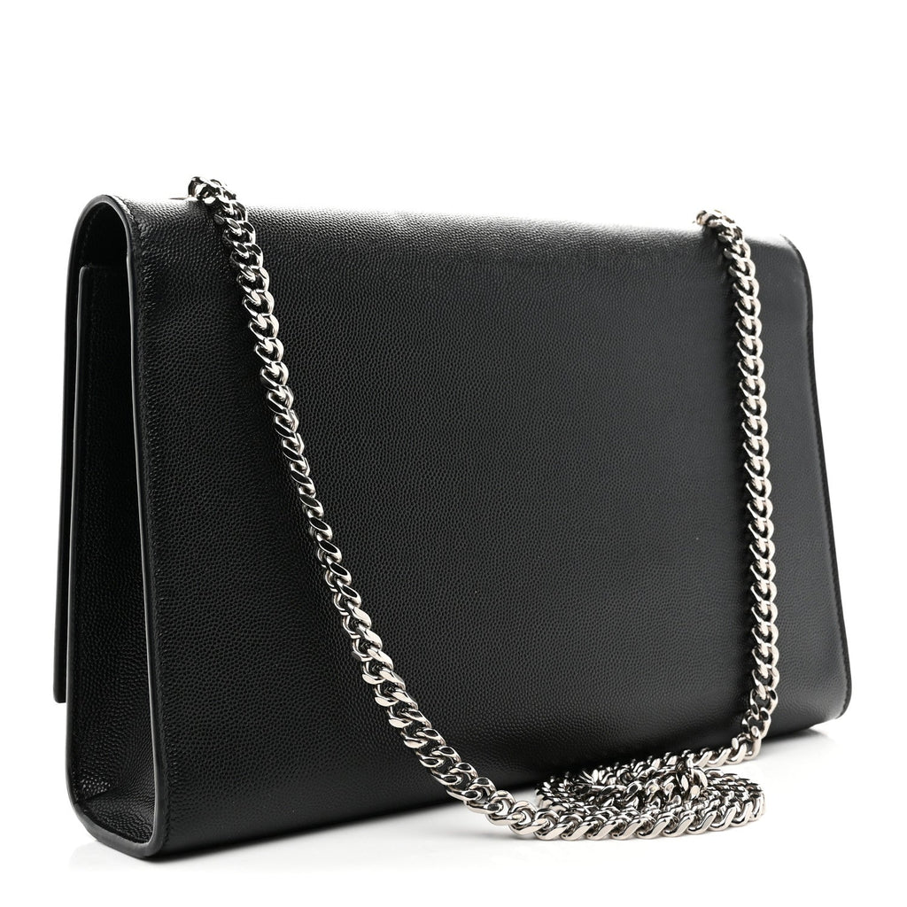 Grain De Poudre Large Classic Monogram Kate Satchel Black