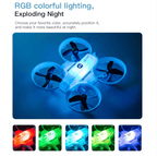 S4 Mini Remote Control Intelligent Obstacle Avoidance - Light Flow Hovering - Multiple Light Variations - Indoor And Outdoor Flight - Beginner Drone for Beginners