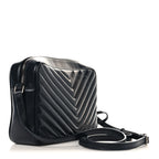 Calfskin Matelasse Monogram Lou Camera Bag Black