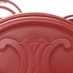 Smooth Calfskin Small Triomphe Oval Crossbody Purse Lipstick