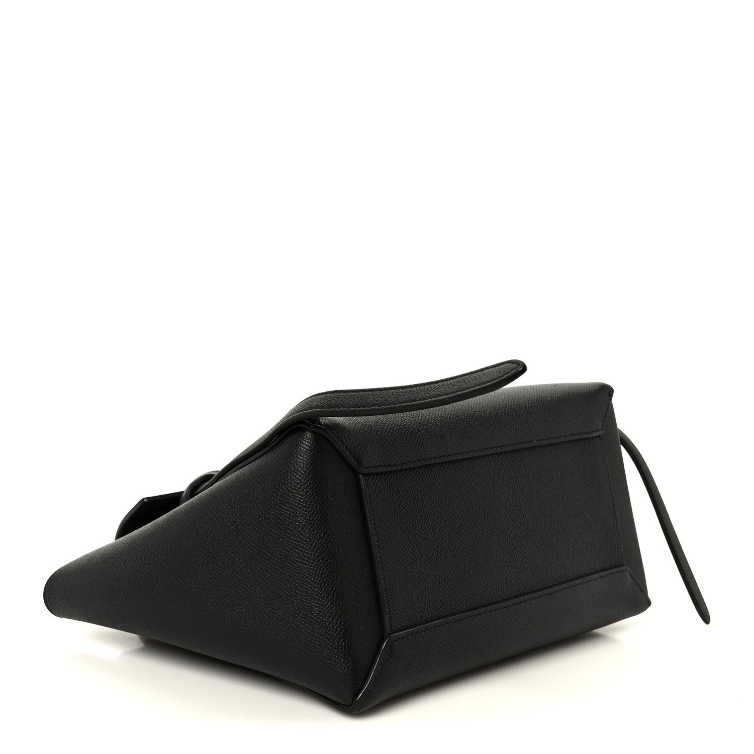 Grained Calfskin Micro Belt Bag Black