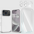 Entronix Bundle Compatible with iPhone 17 Pro Max - Liquid Silicone Case, 2 Clear Screen Protectors & 2 Camera Lens Protectors