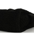 Polyester Cotton Medium The Teddy Traveler Tote Bag Black