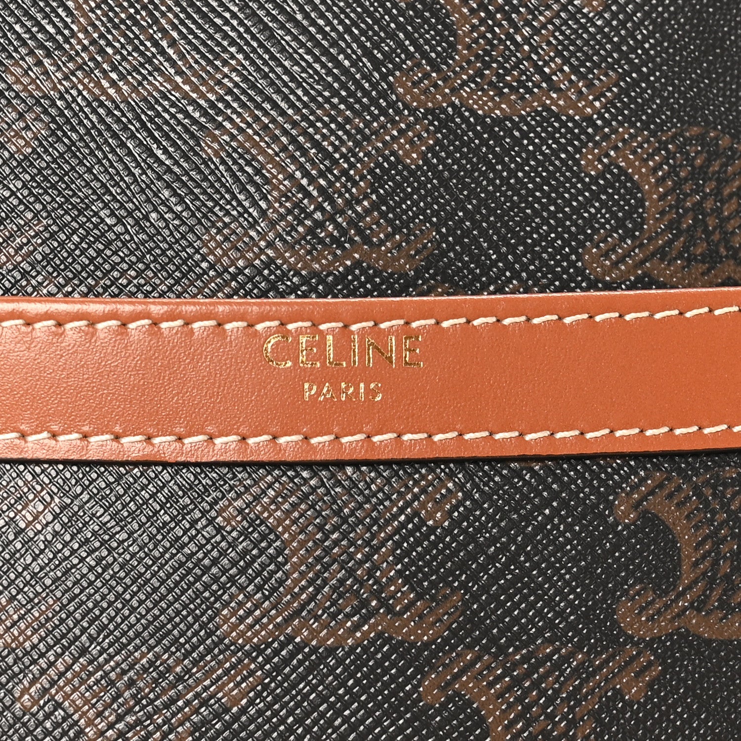 Triomphe Canvas Calfskin Medium Patapans Tan