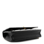 Lambskin Quilted Sweet Camellia Wallet On Chain WOC Black
