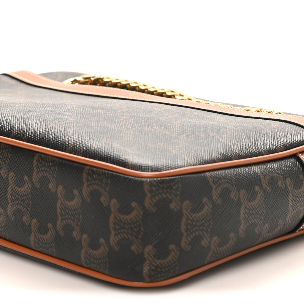 Triomphe Canvas Calfskin Medium Patapans Tan