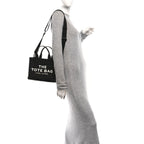 Cotton Canvas Small The Traveler Tote Bag Black