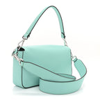 X TIFFANY Nappa Silver Baguette Blue Tiffany Silver