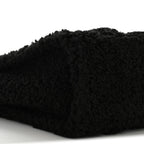 Polyester Cotton Medium The Teddy Traveler Tote Bag Black