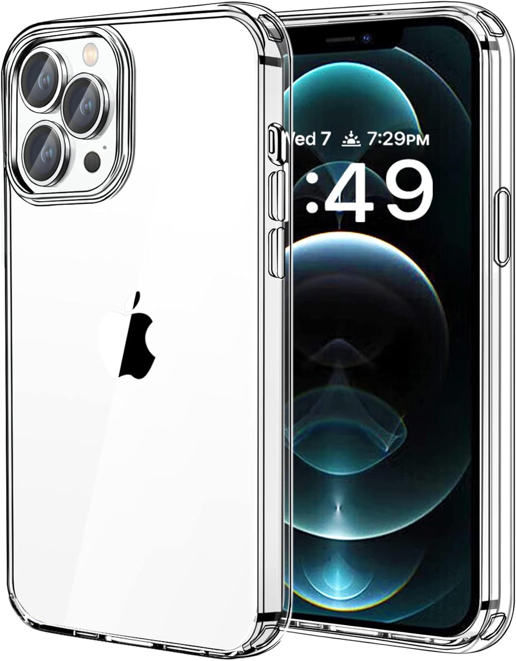Entronix Case Compatible with iPhone 13 Pro - [Hard Back] Thick Clear
