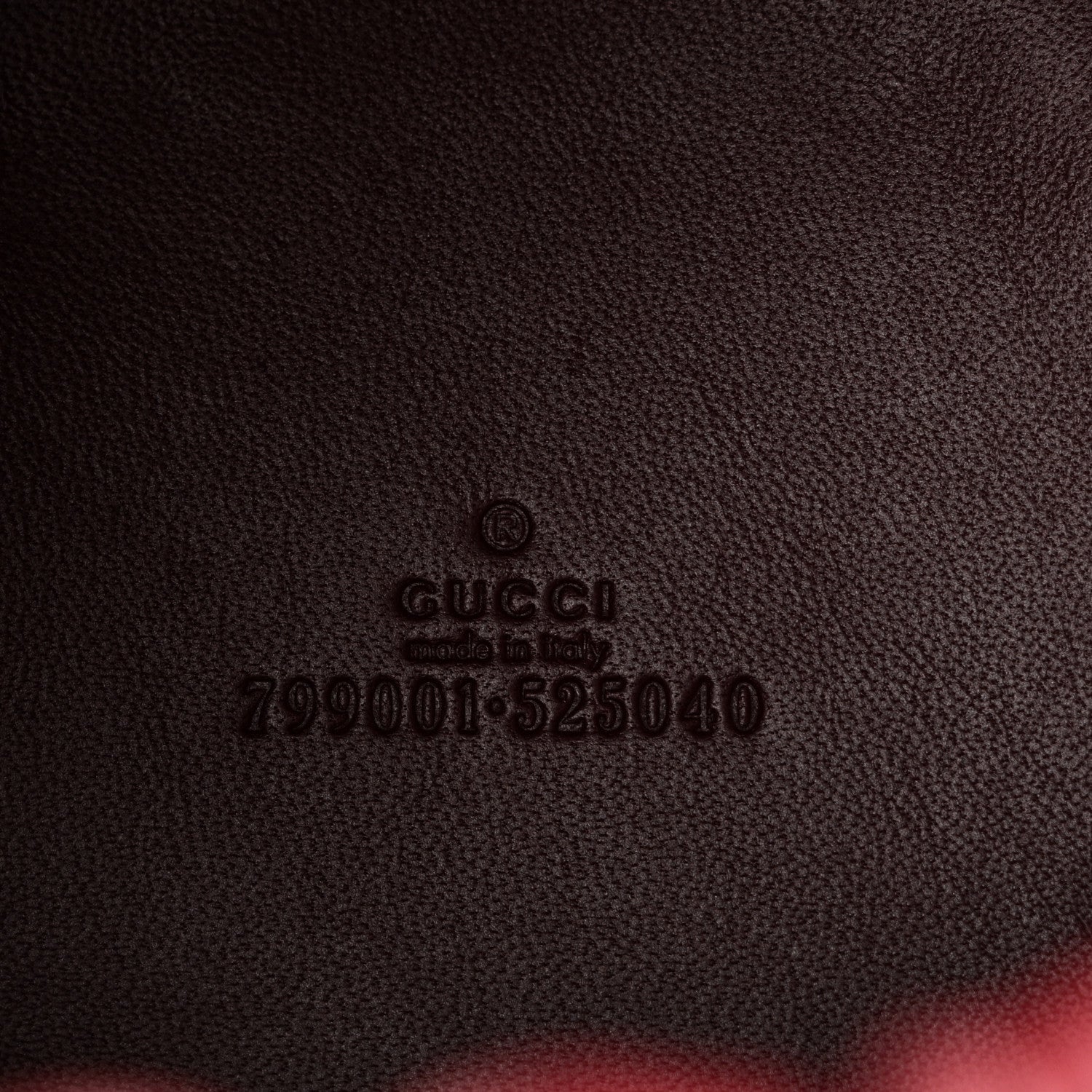 GG Shadow Monogram Mini Bucket Bag Rosso Ancora Red