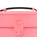 Patent Calfskin Small Elisa Baguette Bubble Gum
