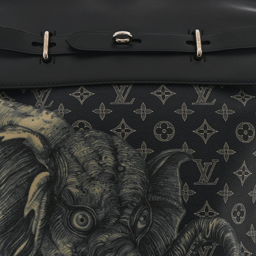 Savane Monogram Elephant Chapman Steamer Backpack Encre