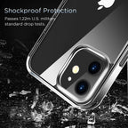 Entronix Case Compatible with iPhone 12/12 Pro - [Hard Back] Thick Clear