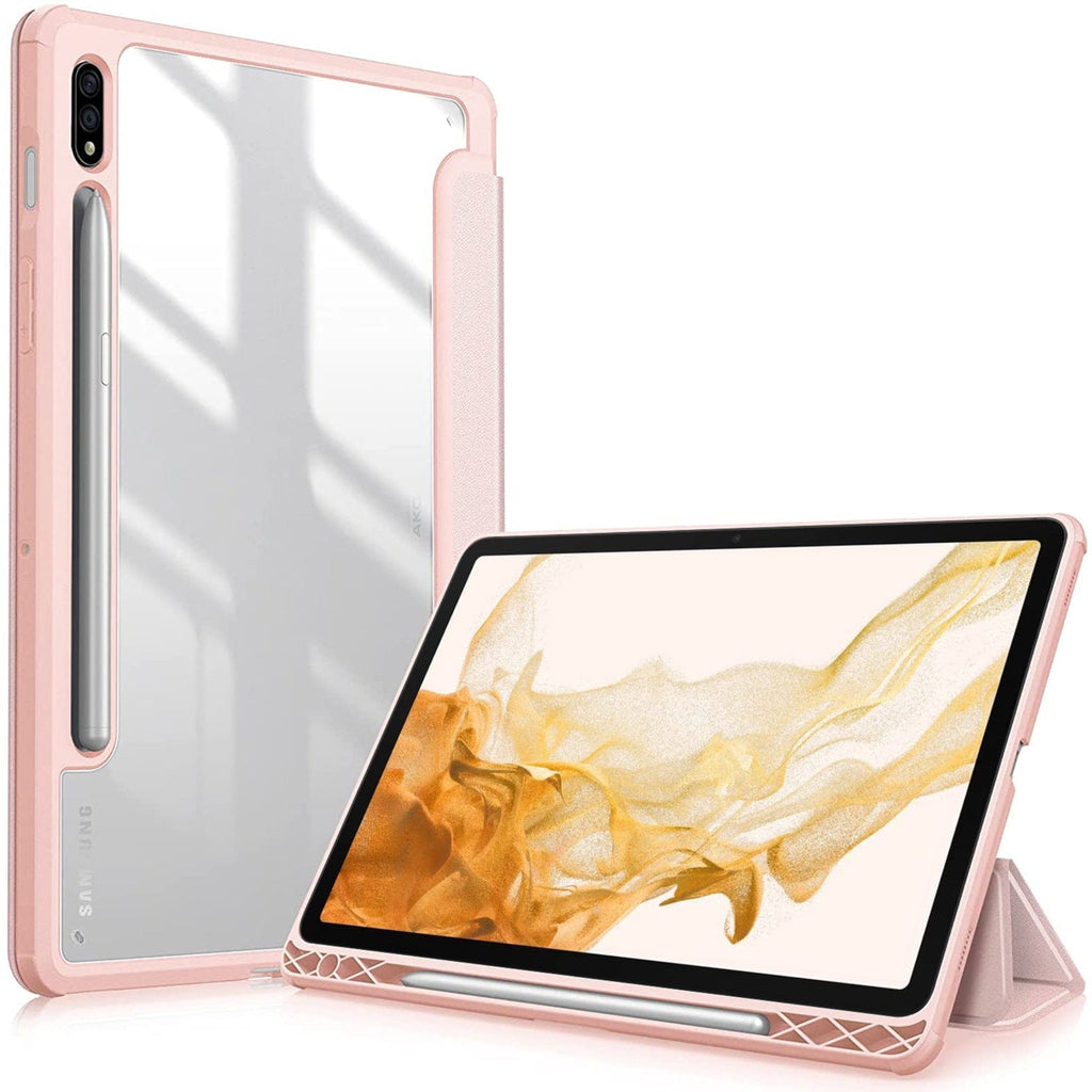 SAHARA - Bi-Fold Folio Case for Samsung Galaxy Tab S8, Tab S9 and Tab S9 FE - Blush Pink