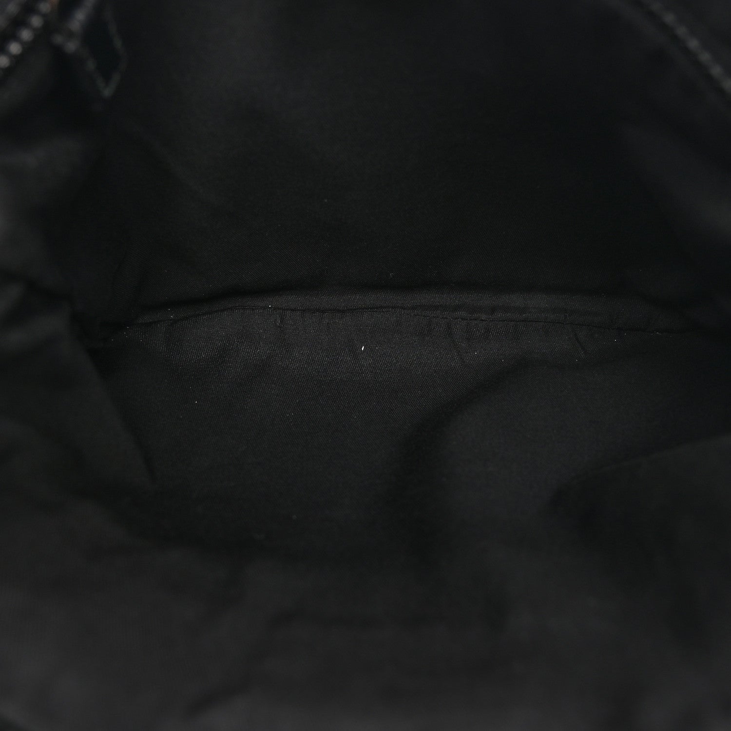 Nylon Monogram Small Flat Messenger Bag Black