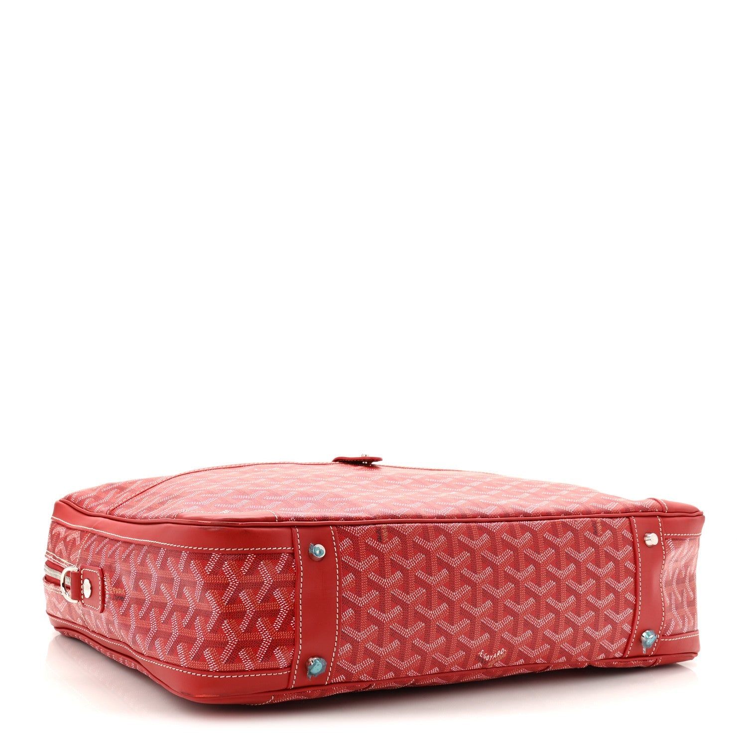 Goyardine Ambassade MM Briefcase Red