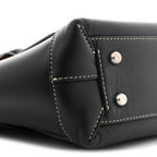 French Calfskin Maxi Intrecciato Arco 33 Black